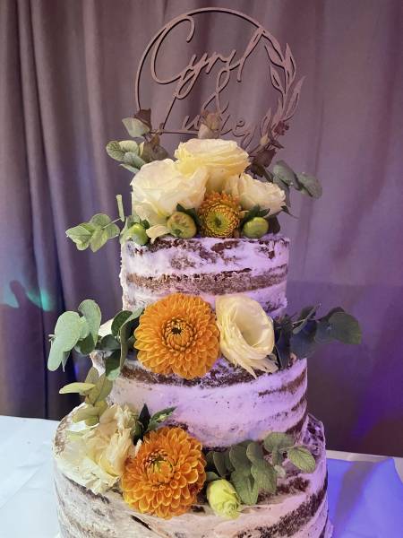 Wedding Cake floral gâteau pour Mariage avec fleurs fraîches