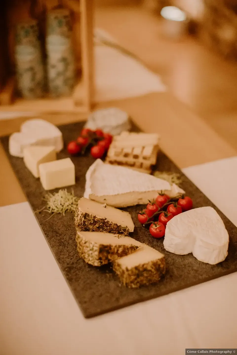 Plateau de Fromage pour prestation de mariage dans le département de l'Eure, proche de Louviers. 