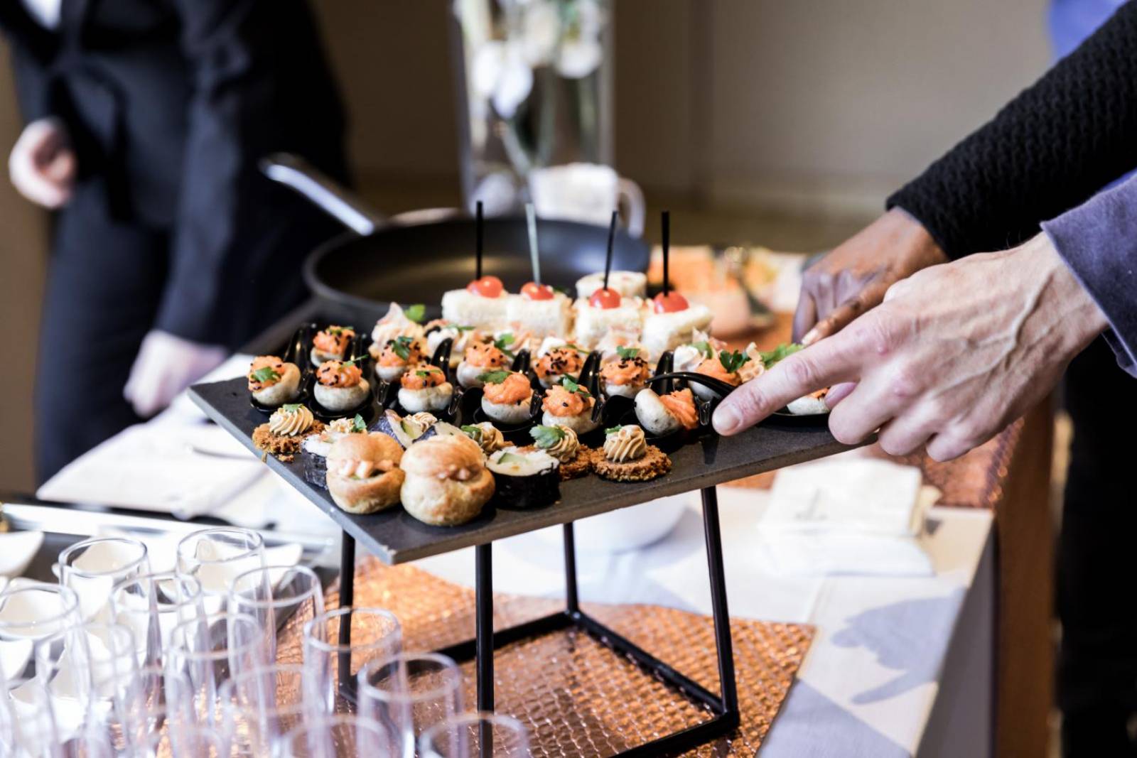 Service des pièces cocktail