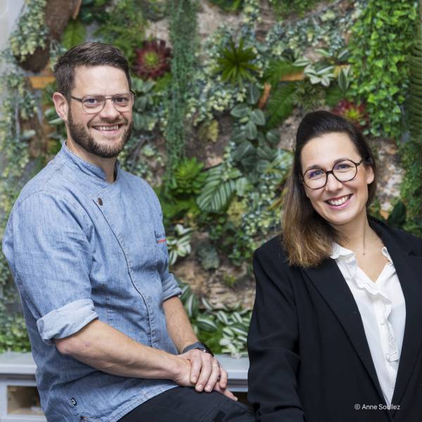 Christophe et Agathe COLLET, fondateurs et co-gérants de Collet Traiteur depuis 15 ans