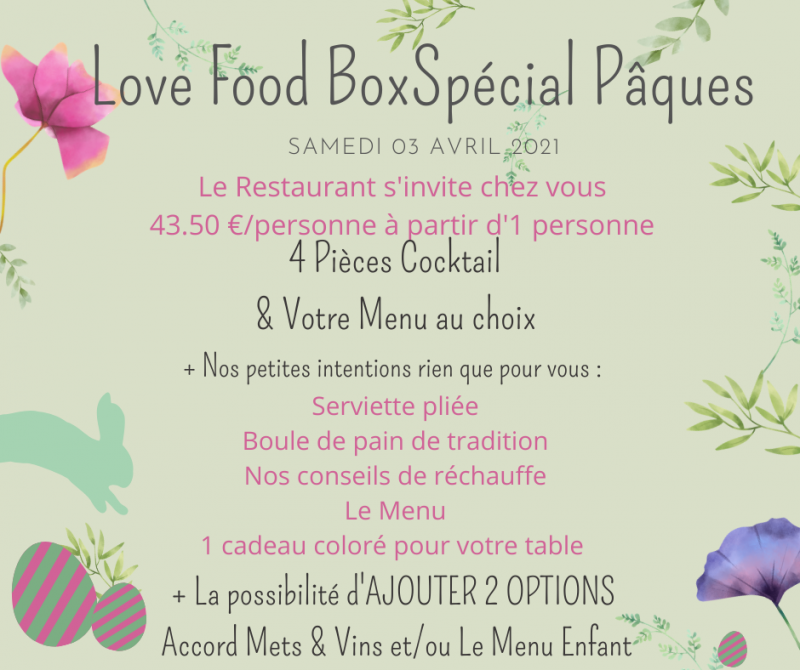 MENU de PAQUES TRAITEUR LOUVIERS